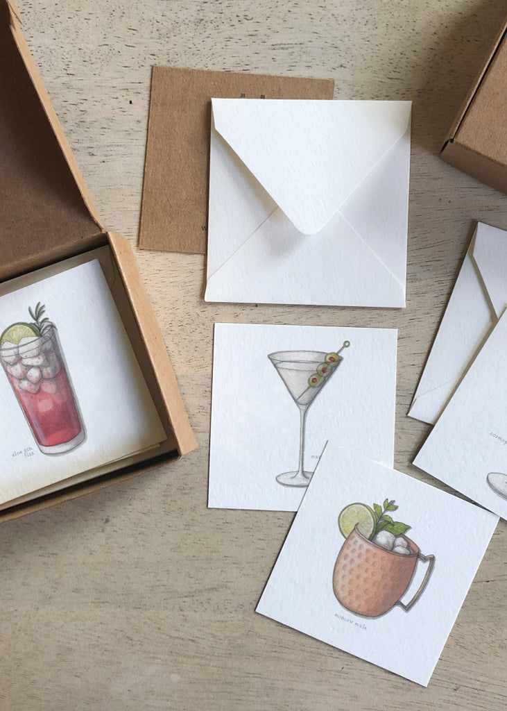 Yeesan Loh | Mini Cards Set | Gin & Vodka Cocktails