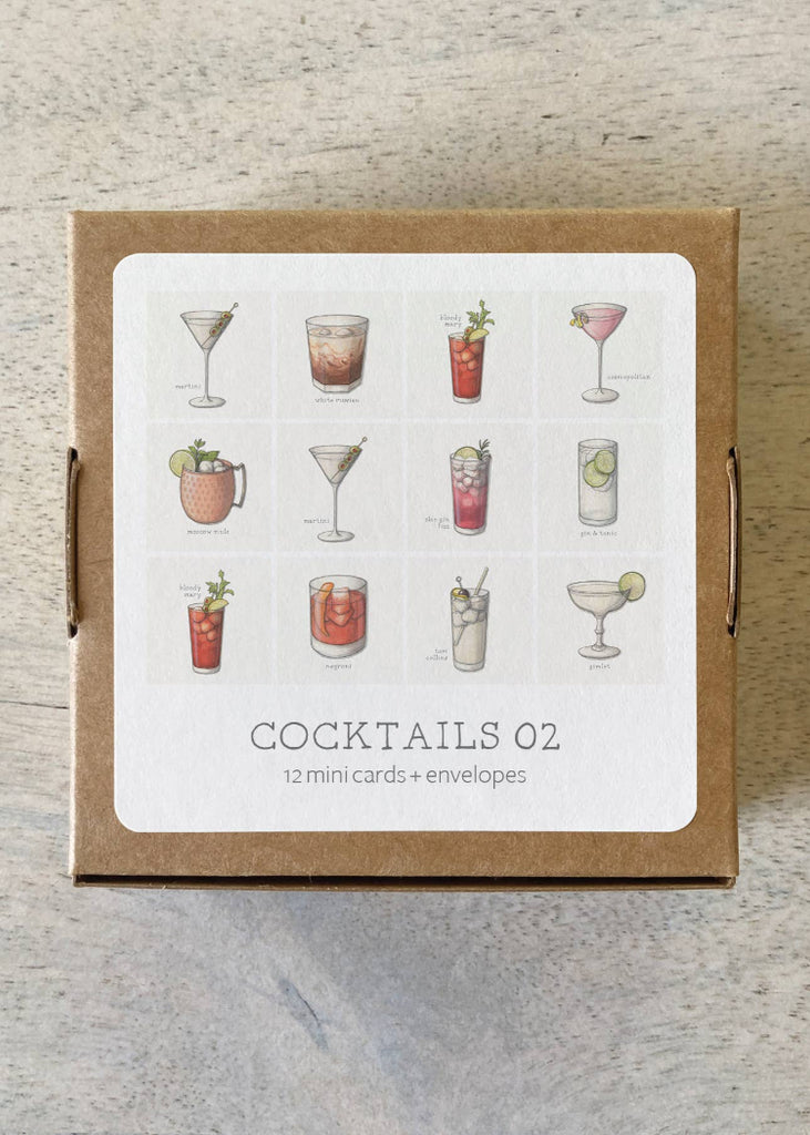 Yeesan Loh | Mini Cards Set | Gin & Vodka Cocktails