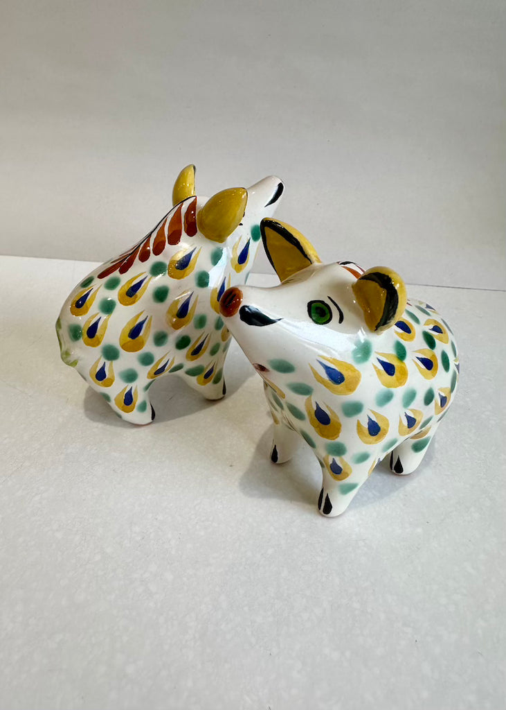 Wild Pig Salt + Pepper Set of Two Yellow