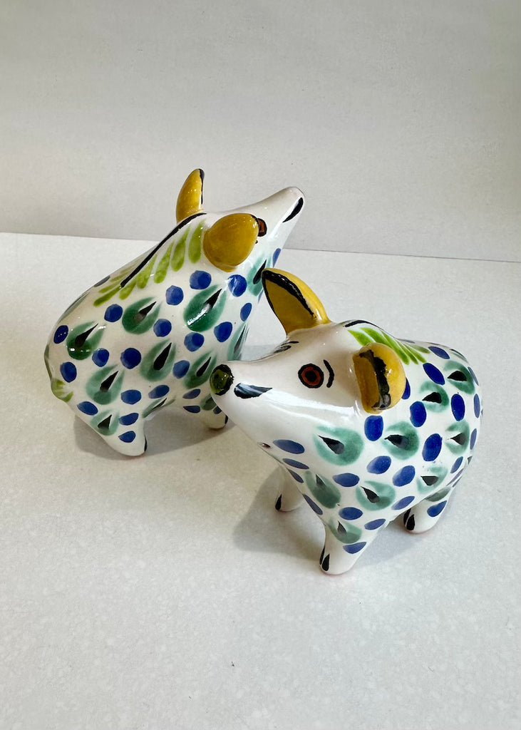 Wild Pig Salt + Pepper Set of Two Yellow