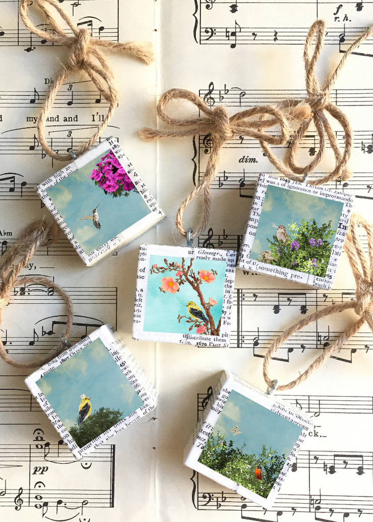 Yellow Bird Holiday Ornament