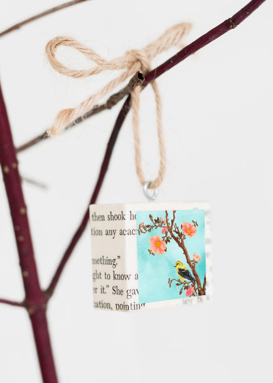 Yellow Bird Holiday Ornament