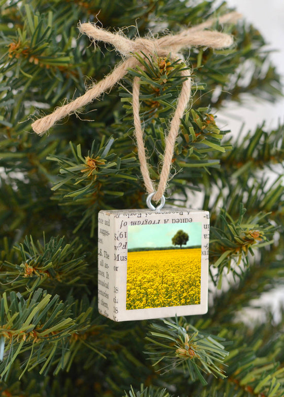 Yellow Fields Holiday Ornament