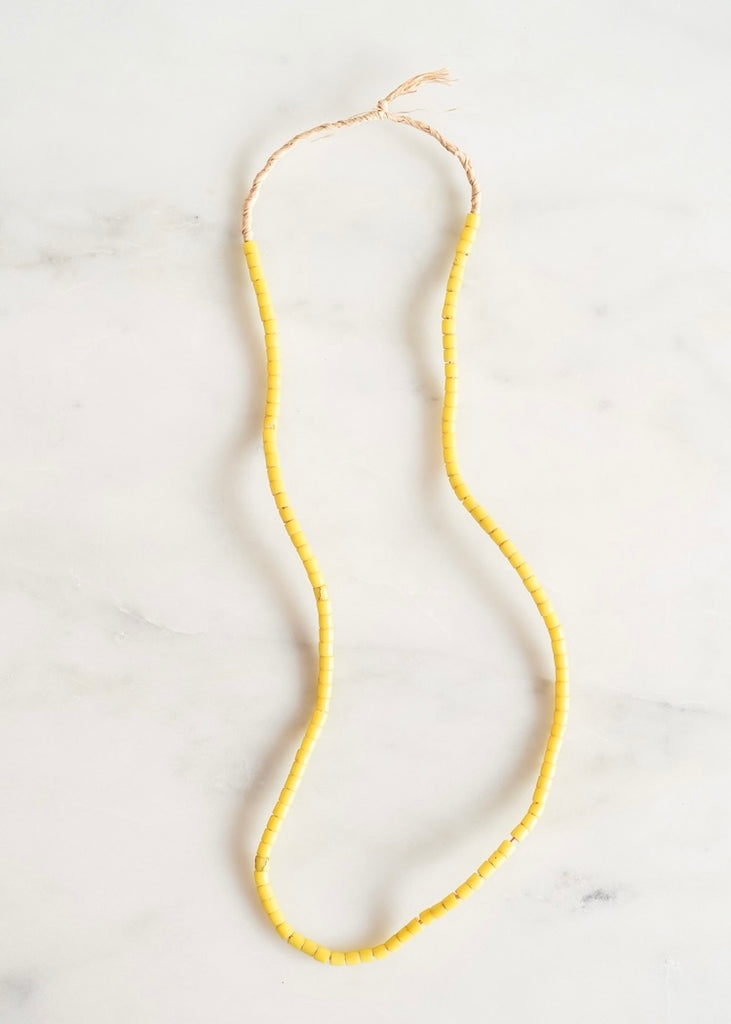 Yellow Flat Ended Trade Beads