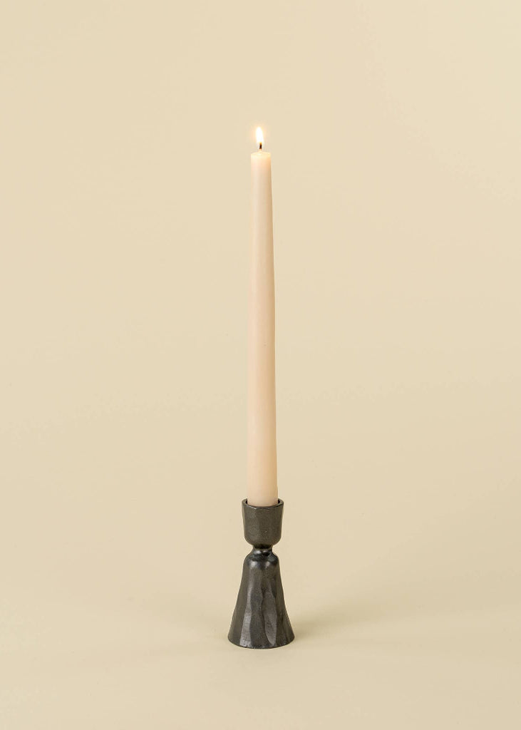Zora Forged Candlestick Small | Gunmetal
