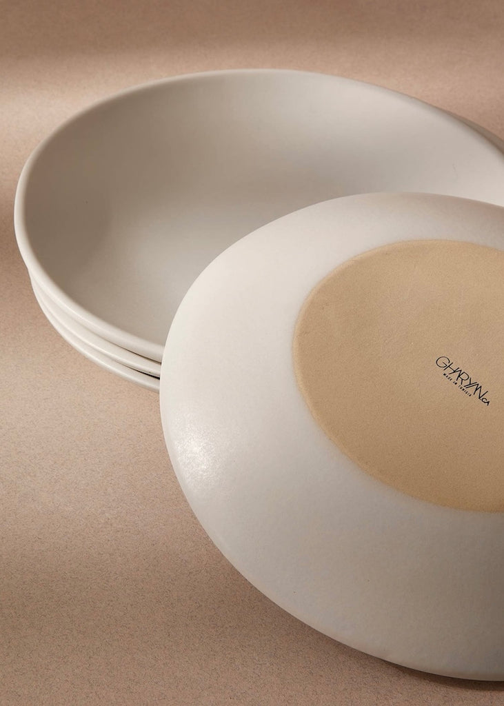 Stoneware Dinner Plate | Organic Shape 10.2"
