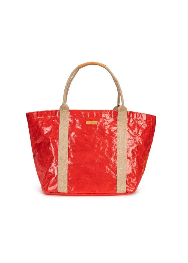 X Small Giulia Glossy Tote Corallo