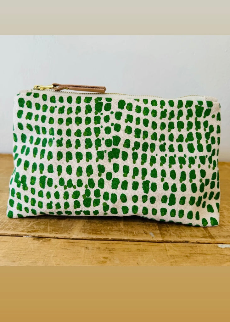 Erin Flett | Laura Bag | Green Evergreen Double Dot