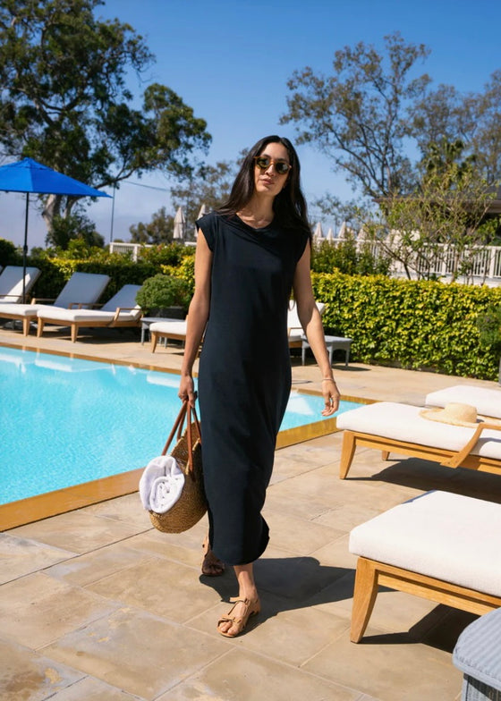 Frank & Eileen | Cory Vintage Muscle Tee Dress in British Royal Navy