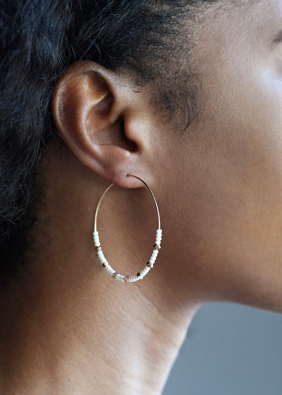 Sidai Designs | Large Crystal Hoops