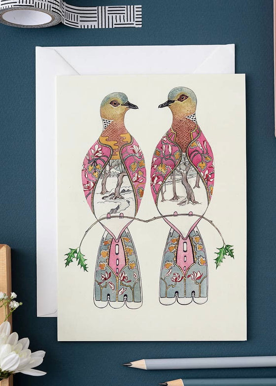 The DM Collection | Two Turtle Doves Card