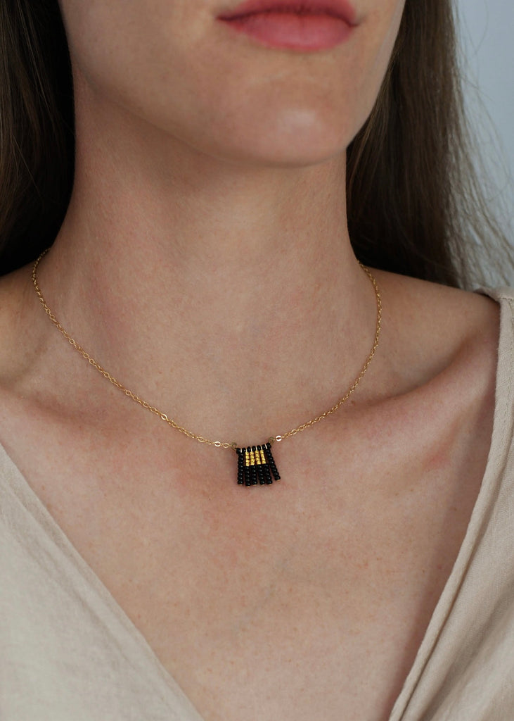 Sidai Designs | Short Block Tassel Necklace