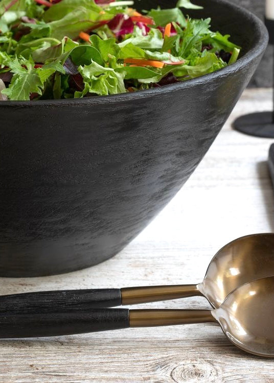 Black Mango Wood Bowl