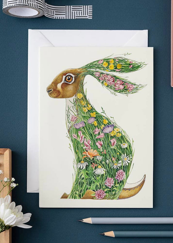 The DM Collection | Hare in a Meadow Card