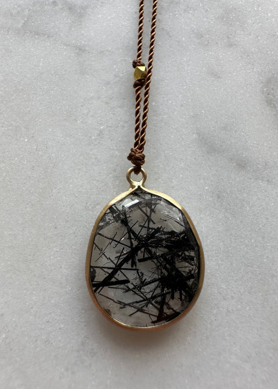 Margaret Solow | Tourmilated Quartz Necklace