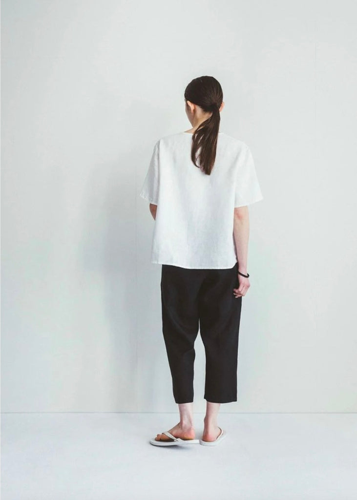 Fog Linen Work | Eliana Pant | Black