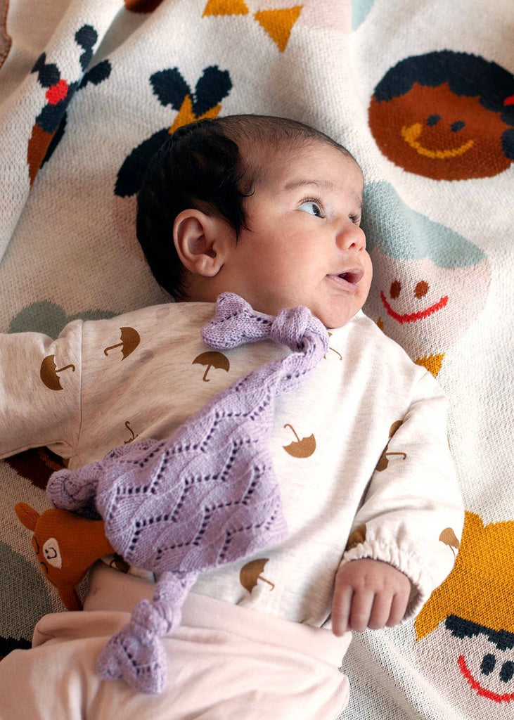 Sophie Home | Cuddle Cloth - Giraffe Textured Lilac
