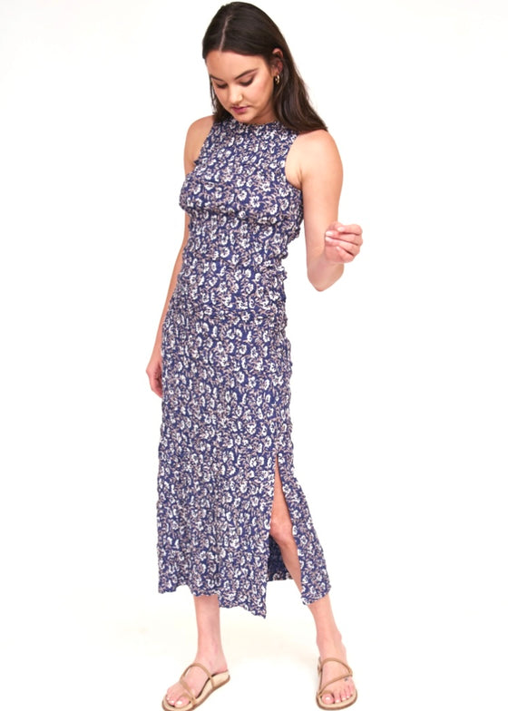 Mirth | Shoreditch Smocked Tank Dress | Lapis Shell
