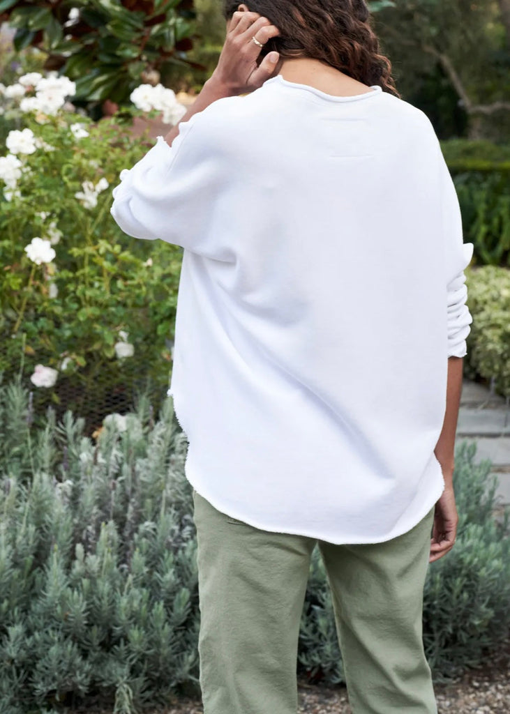 Frank & Eileen | Long Sleeve Capelet White