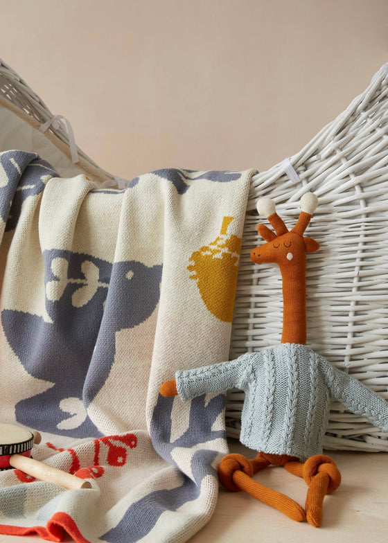 Sophie Home | Cotton Knit Stuffed Animal Ragdoll - Giraffe