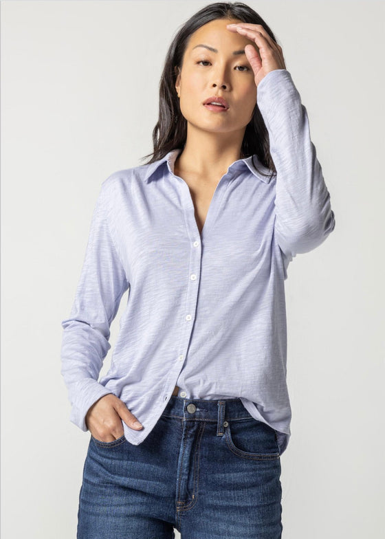 Lilla P | Long Sleeve Button Down Tee