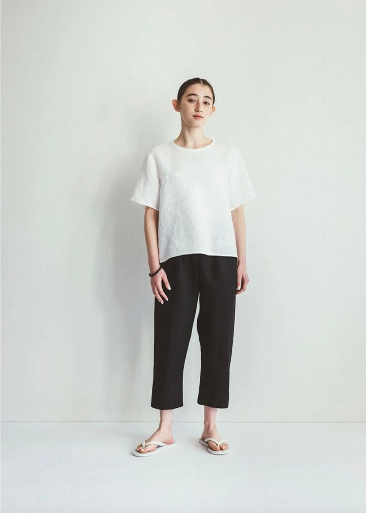 Fog Linen Work | Eliana Pant | Black