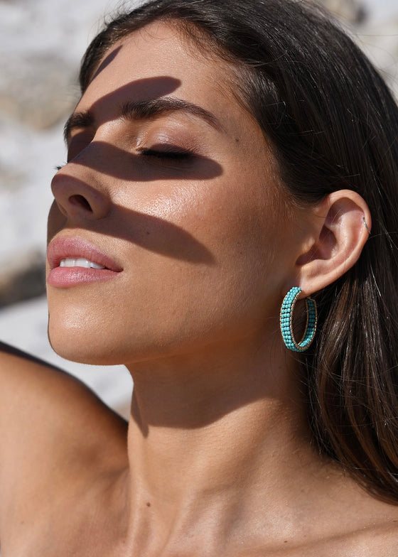 Sidai Designs | Small Beaded Hoops