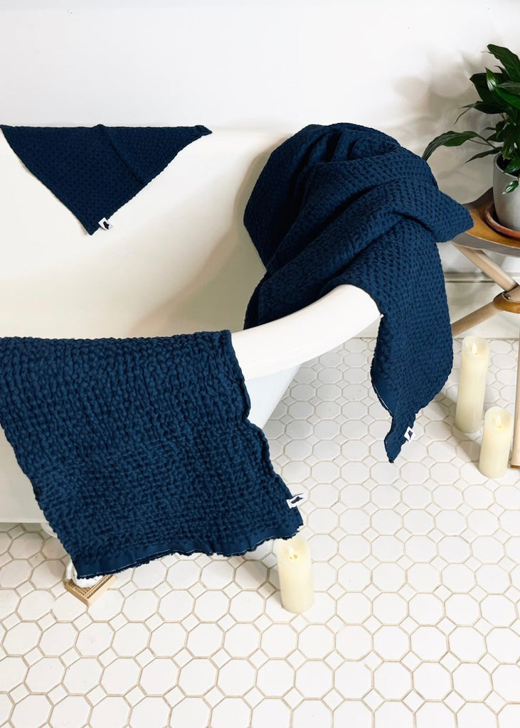 Amphitrite Studio | Linen/Cotton Waffle Washcloths