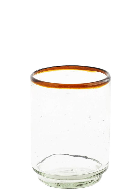 Amber Rim Stacking Glass