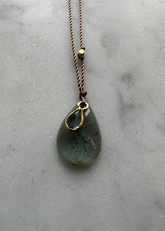 Margaret Solow | Aquamarine + Tanzanite Necklace