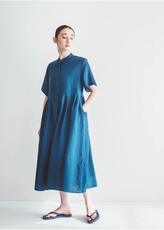 Fog Linen Work | Adal Dress | Peacock