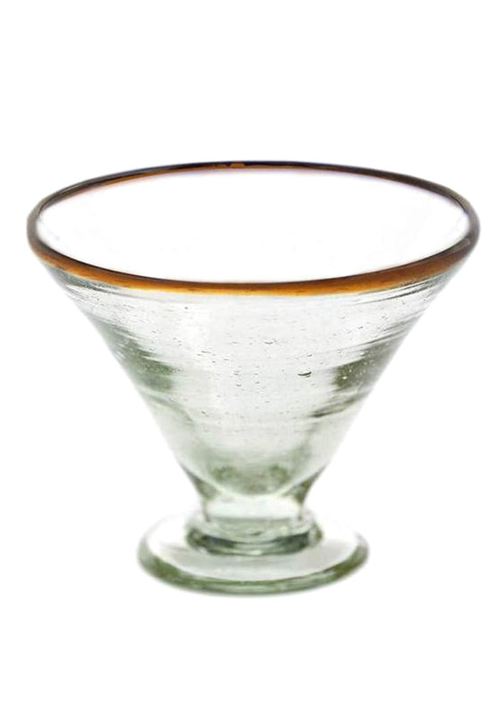 Amber Rim Margarita Glass
