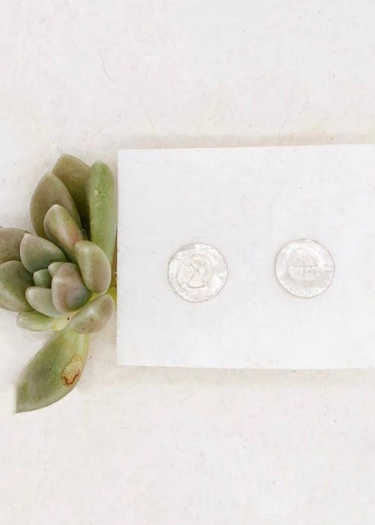 River Song | Sterling Silver Talisman Stud Earrings