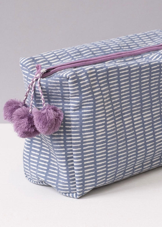 Toiletry Bag | Violet Stripes Cloud