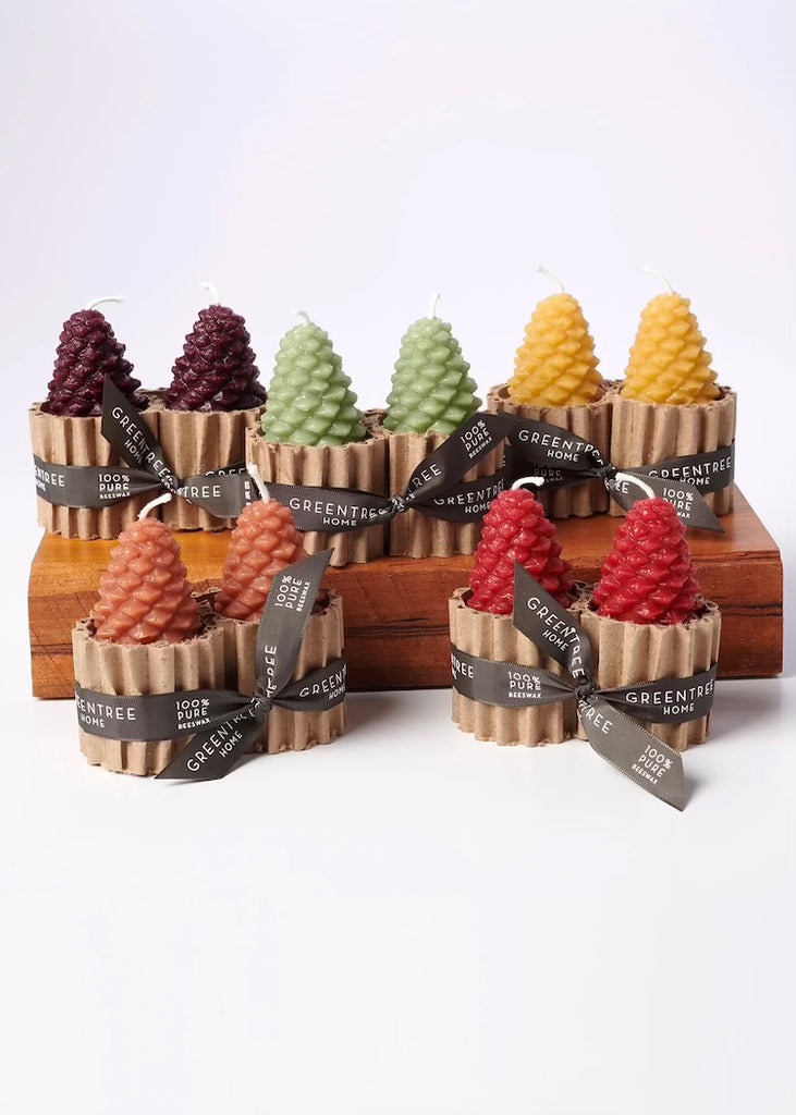Greentree Home | Small Cone Candle Pair