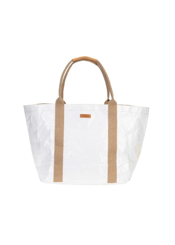 X Small Giulia Glossy Tote White