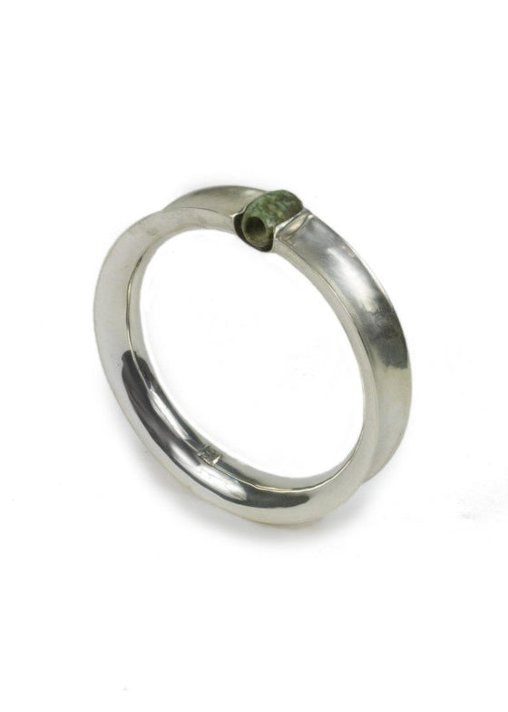 Agnes Seebass | Silver and Jade Bracelet