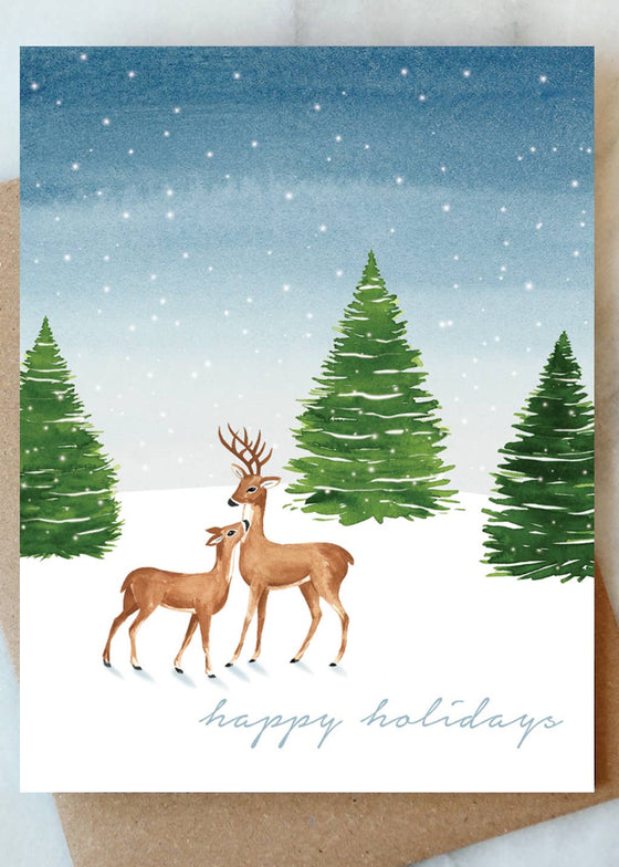 Abigail Jayne Design | Deer Holiday Greeting Card