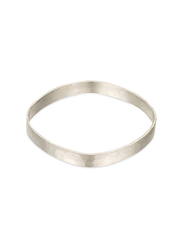 Colleen Mauer | Wide Square Bangle | Sterling Silver
