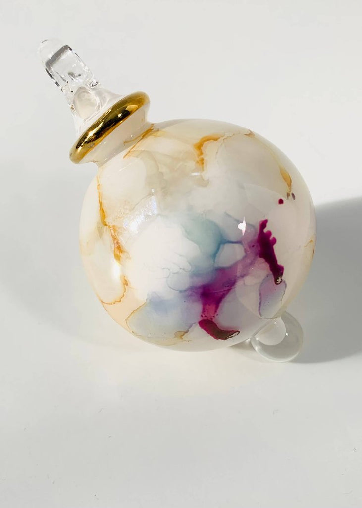Blown Glass Small Ornament | Multi Splash