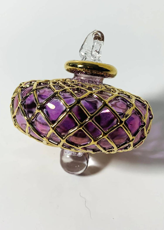 Blown Glass Small Ornament | Pink Diamond