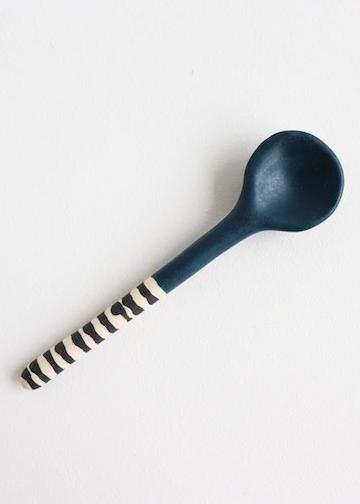 Elizabeth Benotti | Striped Spoon | Deep Ocean