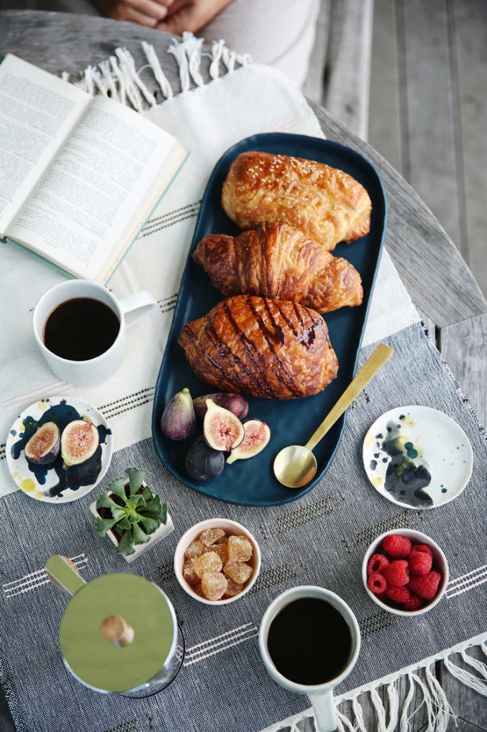 Elizabeth Benotti | Medium Pinched Plate | Deep Ocean