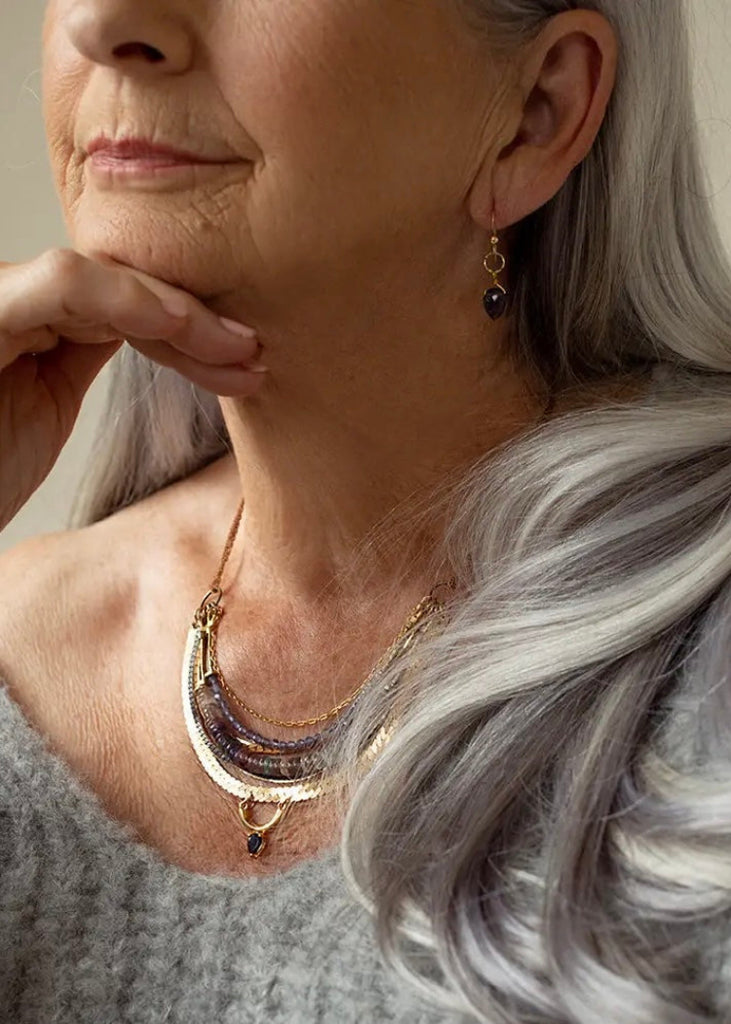 Hailey Gerrits | Bia Earrings | Iolite