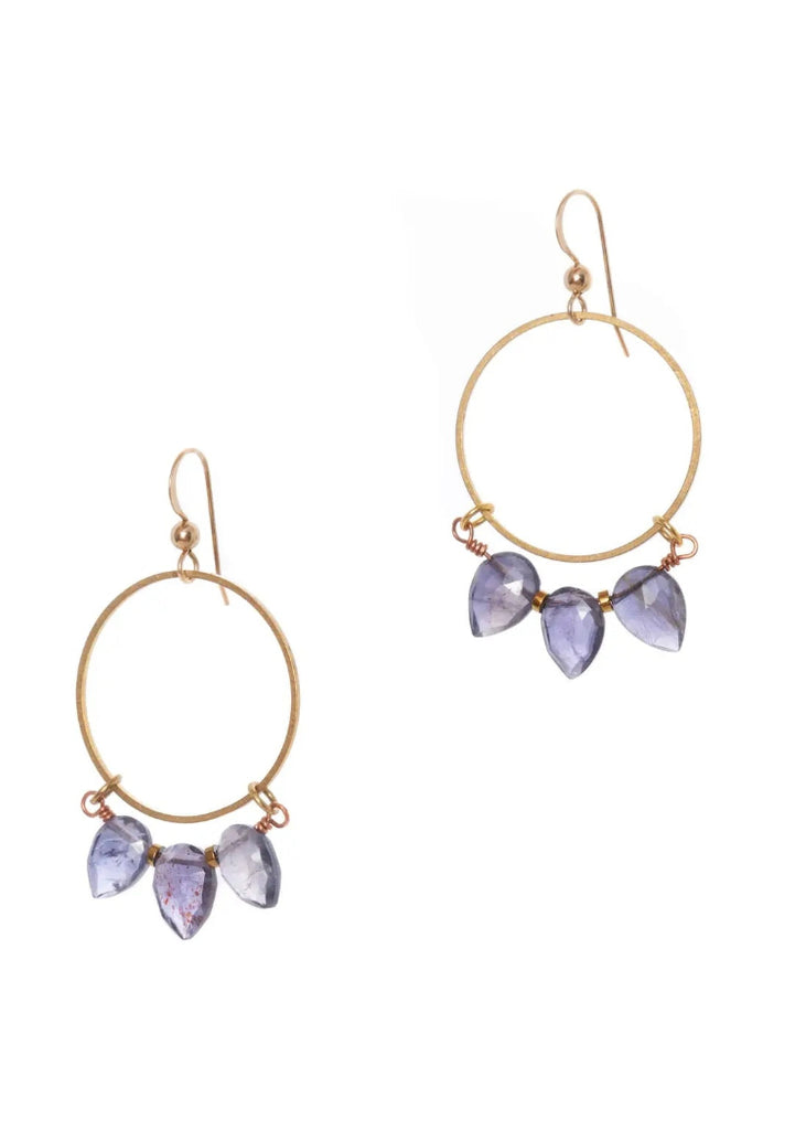 Hailey Gerrits | Shyla Earrings | Iolite