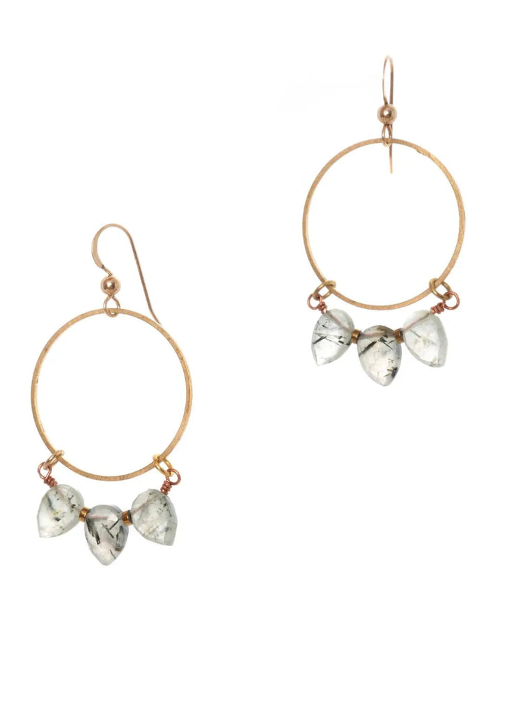 Hailey Gerrits | Shyla Earrings | Prehnite