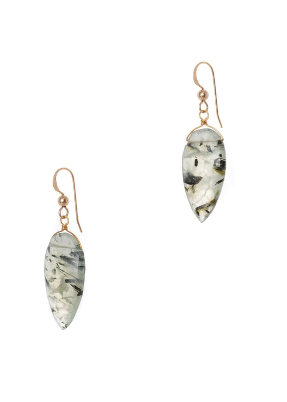 Hailey Gerrits | XL Bia Earrings | Prehnite