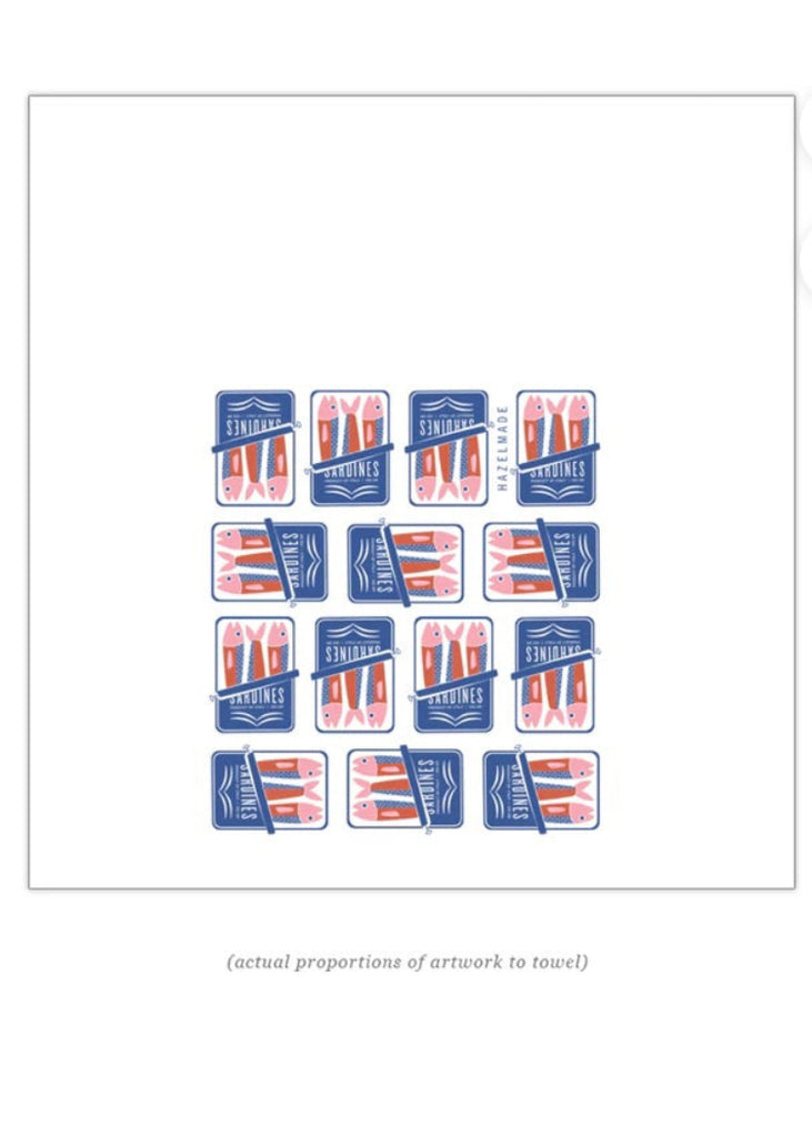 Hazelmade | Kitchen Towel Sardines