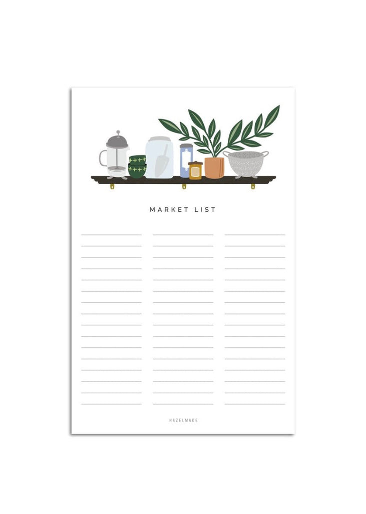 Hazelmade | Market List Kitchen Shelf Notepad