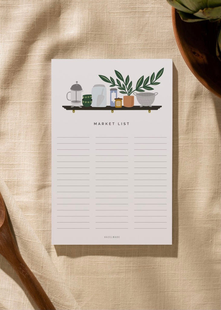 Hazelmade | Market List Kitchen Shelf Notepad